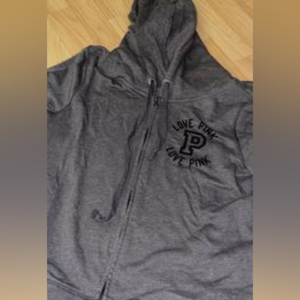 PINK grey hoodie